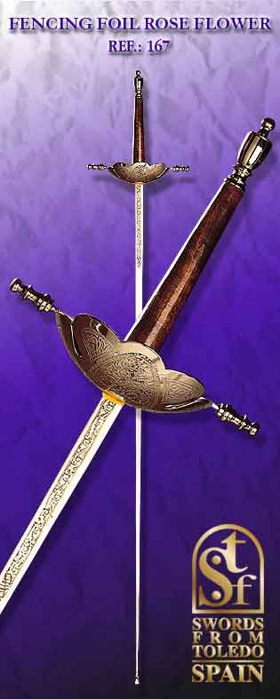 Black Rose Fencing Foil