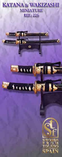 Katana y Wakizashi en Miniatura