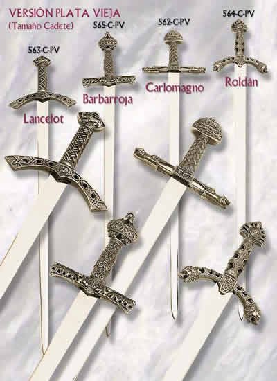 Carlomagno Sword, Old Silver