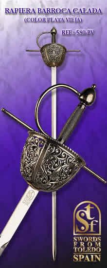 Barroque Rapier, old silver