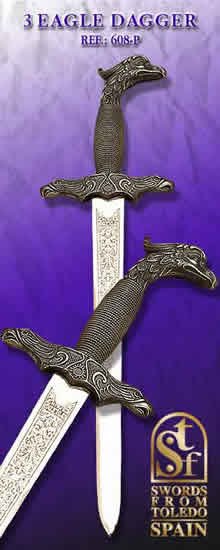 Dagger 3 Eagles, old silver