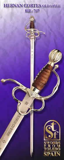 Hernan Cortes Rapier Sword